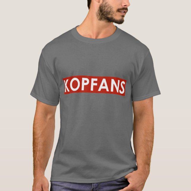 Mörk grå färgKopfans T-tröja T Shirt (Framsida)