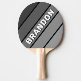 Mörk Gradient Regnbåge Fet med Namn Pingisracket