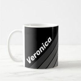 Mörk Gradient Regnbåge med Namn Kaffemugg