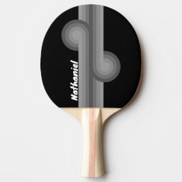 Mörk Gradient Regnbågsloop med Namn Pingisracket