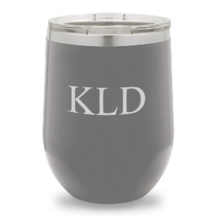 Mörk - grått 12 uns. Kvarter isolerad vinTumbler