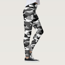 Mörk Grått Black and White Camouflage Mönster