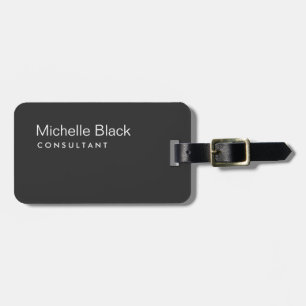 Mörk Grått Black Modern Consultant Minimalist Mini Bagagebricka