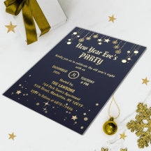 Mörk Grått-Bronze Stars & Snöflingor, nyår Party