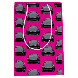 Mörk Grått Electric Fordon SUV Rosa Car