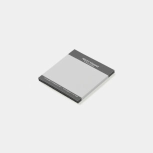 Mörk-Grått Faux-Vintage-läder Post-it Block