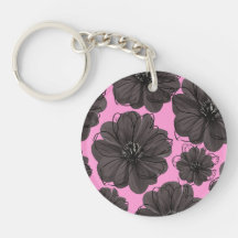 Mörk Grått Flowers