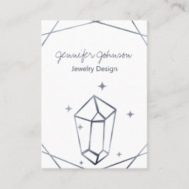 Mörk Grått Foil Visitkort