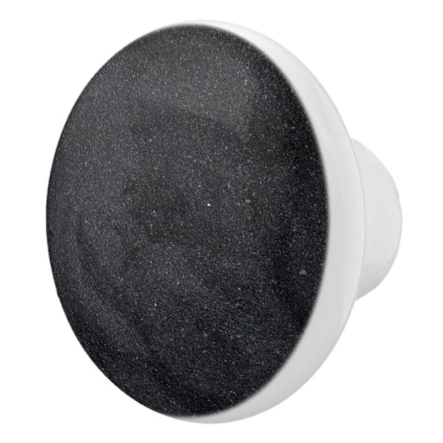 Mörk Grått Glitter keramisk knopp (Höger)