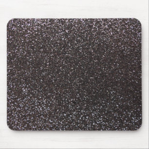 Mörk - grått glitter musmatta