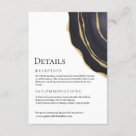 Mörk grått golden agate tilläggskort