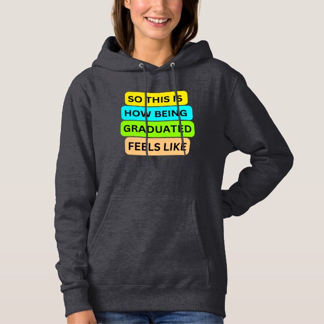 Mörk grått hoodie sweater T-Shirt SO_DENIS_HOW_BE (Framsida)