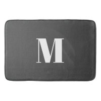 Mörk Grått Initial Brev Monogram Modern