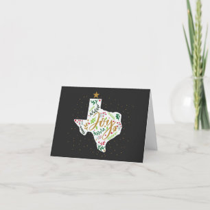 Mörk Grått Joy Helgdag Lövs Texas Shape Photo Helgkort