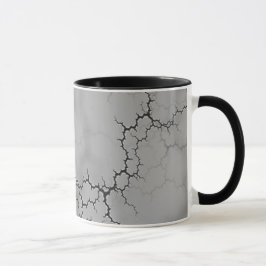 Mörk Grått Marble Mönster Mugg