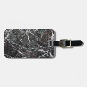 Mörk Grått Marble Stone och Red Ram Bagagebricka