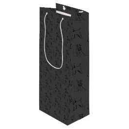 Mörk Grått Miniature Schnauzer Line Art 1-5