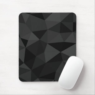 Mörk grått och svart geometriskt nät mönster musmatta