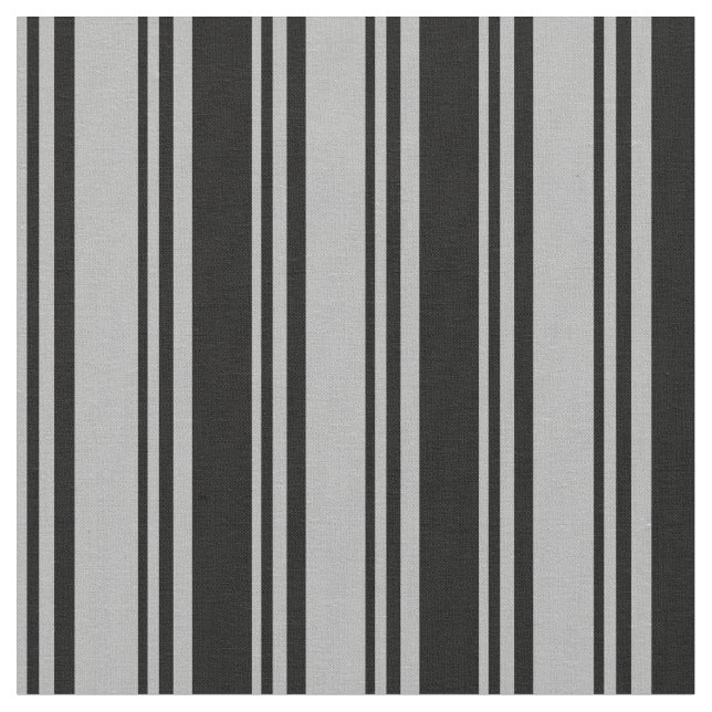 Mörk Grått och Svartvit/stripe Mönster Tyg (Närbild)