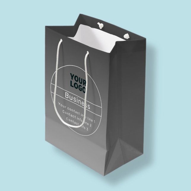 Mörk Grått Ombre & Business etc. Kontaktinformatio (Skapare uppladdad)