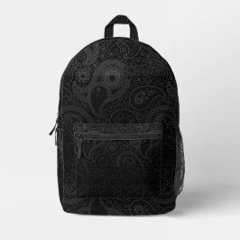 Mörk Grått Paisley
