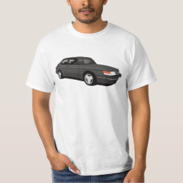 Mörk grått SAAB 900 Turbo 16 Aero Coupé T Shirt