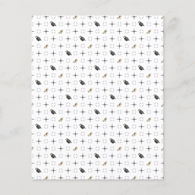 Mörk Grått Studentmössas & Diploma Scrapbook (Framsida)