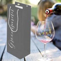 Mörk Grått Stylized Script Bröllop Groomsman