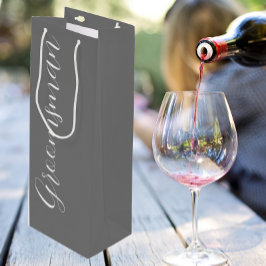 Mörk Grått Stylized Script Bröllop Groomsman