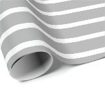 Mörk Grått Vit Vågrät, strimlad Presentpapper<br><div class="desc">Mörk Grått och vitt Vågrät Streckad Papper insvällning</div>