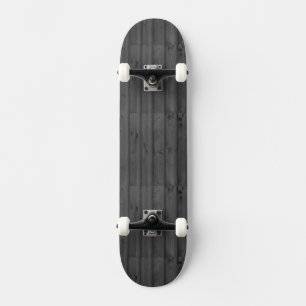 Mörk Grått Wood Struktur Skateboard Bräda 20,5 Cm