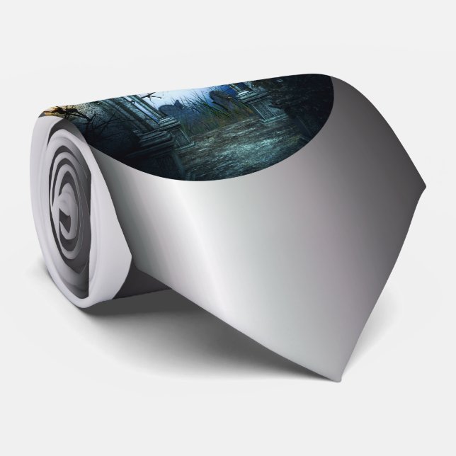 Mörk Graveyard-bakgrund Slips (Rullad)