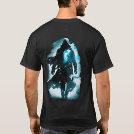 Mörk Grim Reaper Shadow Warrior Gotisk Fantasy T Shirt