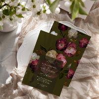 Mörk Grön Blommig Dyster Svart Elegant Romantisk