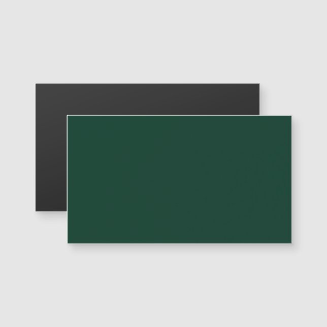 Mörk Grön Magnetisk Affärskort (Fram/baksida)