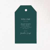 Mörk grönt Bröllop Välkommen Gift-Märkre
