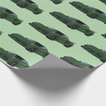 Mörk grönt C8 Korvette Sportbil Hand plockade