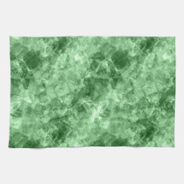 Mörk grönt centrala Struktur Kökshandduk