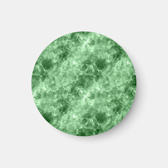 Mörk grönt centrala Struktur Magnet (Framsidan)