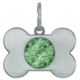 Mörk grönt centrala Struktur Namnbricka Husdjur