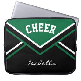 Mörk grönt Cheerledare Cheer Laptop Fodral