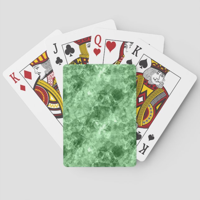 Mörk grönt Crumed Struktur Spel Kort (Baksidan)