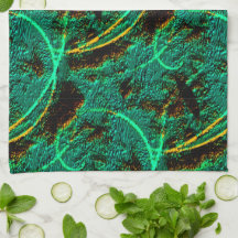 Mörk grönt cyan i struktur, rå, med brunfärgade ka