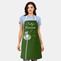Mörk grönt Dandelion Apron