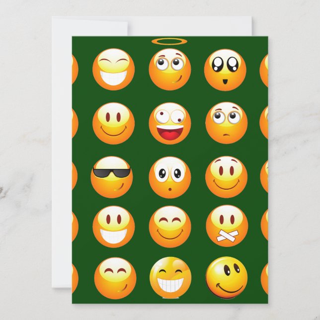mörk grönt emoji (Framsida)