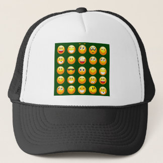 mörk grönt emoji keps