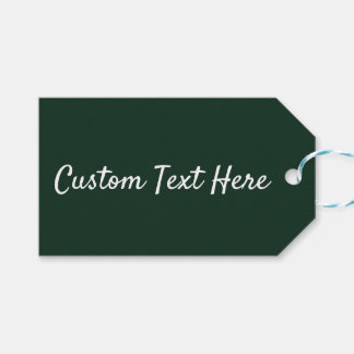 Mörk grönt, fast skogsmark presentetikett