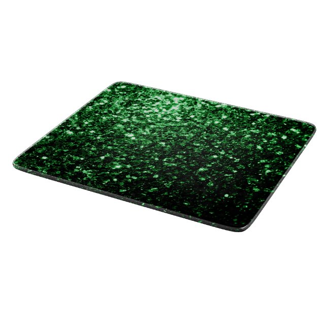 Mörk grönt faux glitter-glittrar (Hörn)
