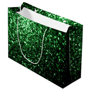 Mörk grönt faux glitter-glittrar
