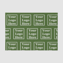 Mörk grönt företagsmall din Logotyp här